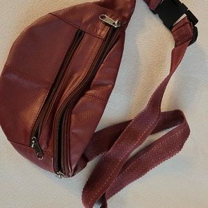 Leather belt bag Fanny pack